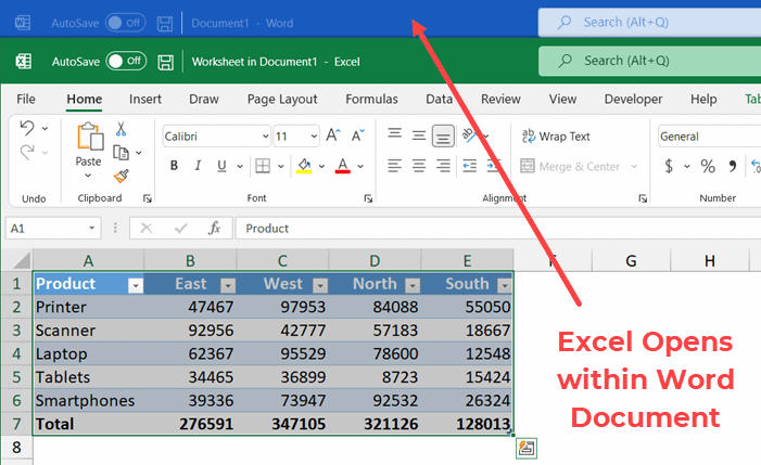 How to Copy a Table From Excel to Word? - keysdirect.us