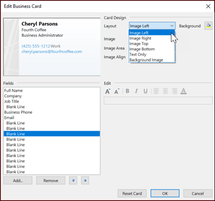 How to Create a Business Card in Outlook? - keysdirect.us