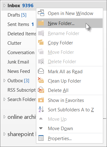 How to Create a Folder for Emails in Outlook? - keysdirect.us