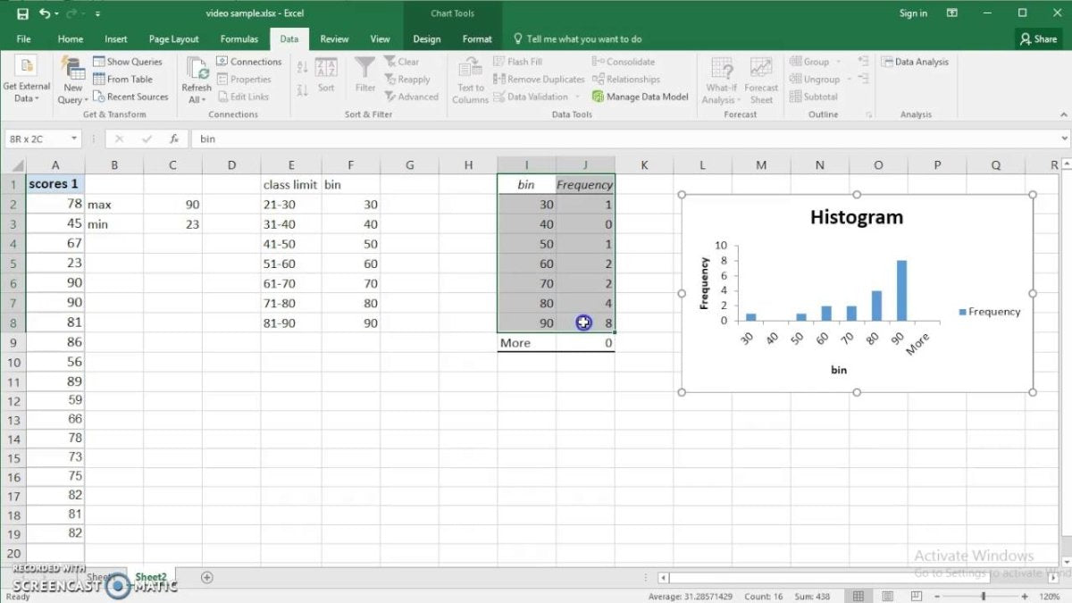 How To Create A Frequency Table In Excel