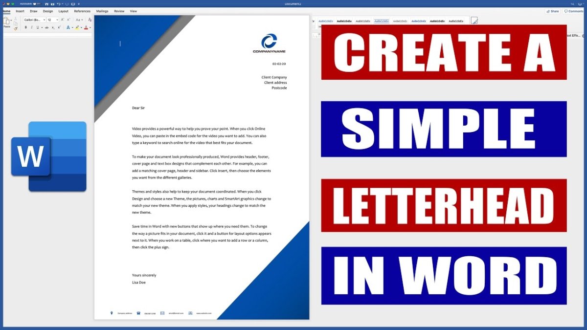 How to Create a Logo Letterhead in Microsoft Word? - keysdirect.us