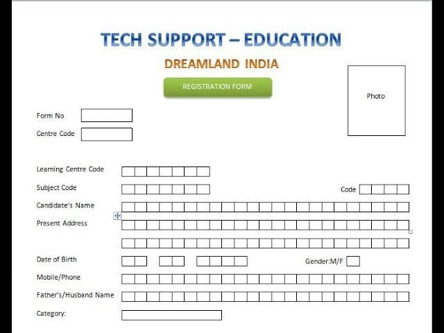 How to Create a Registration Form in Microsoft Word? - keysdirect.us