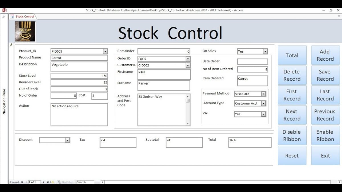How to Create a Stock Management Database in Microsoft Access? - keysdirect.us
