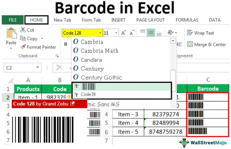 How to Create Barcode in Excel? - keysdirect.us