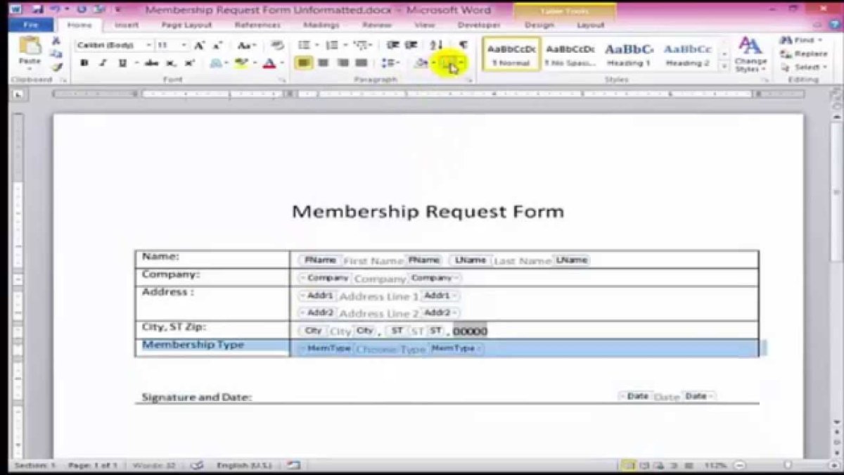 How to Create Fillable Forms With Microsoft Word? - keysdirect.us