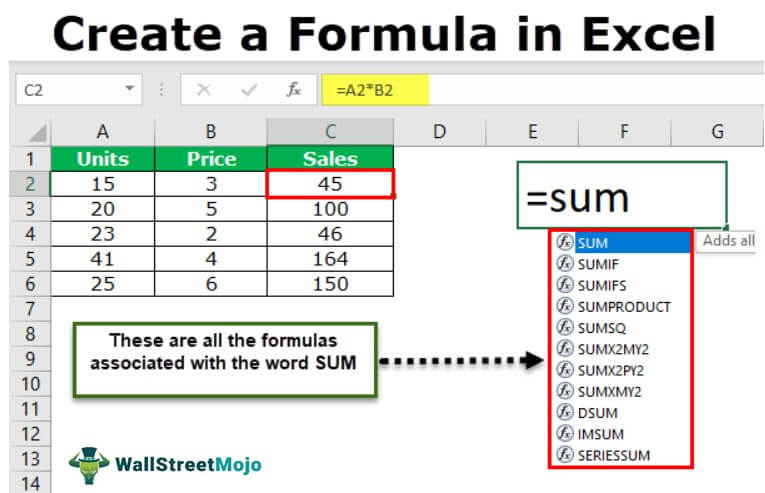 How to Create Formula in Excel? - keysdirect.us