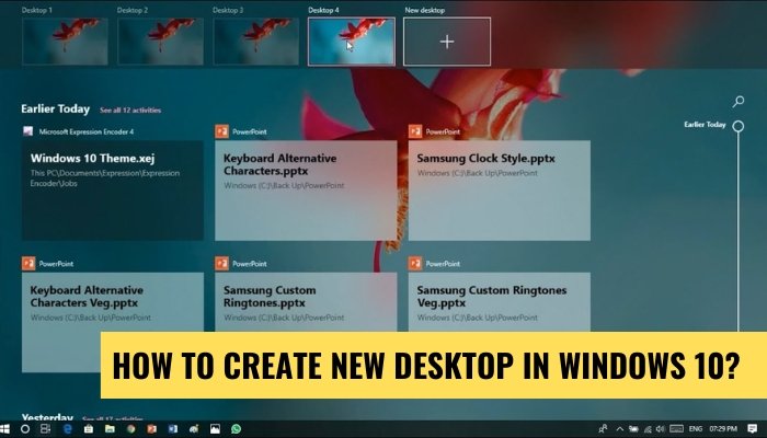 How To Create New Desktop In Windows 10? - keysdirect.us