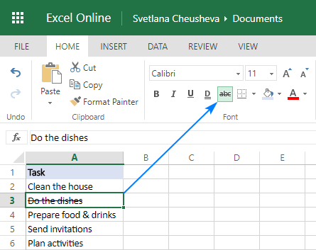 How to Cross Out Text in Excel? - keysdirect.us