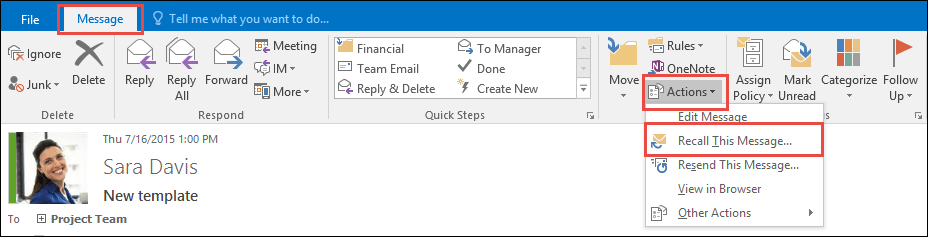 How to Delete Sent Email Outlook