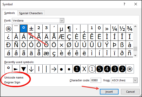 How to Do a Degree Symbol in Excel? - keysdirect.us