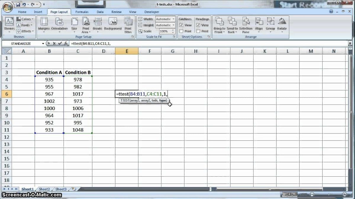 How to Do a T Test in Excel? - keysdirect.us