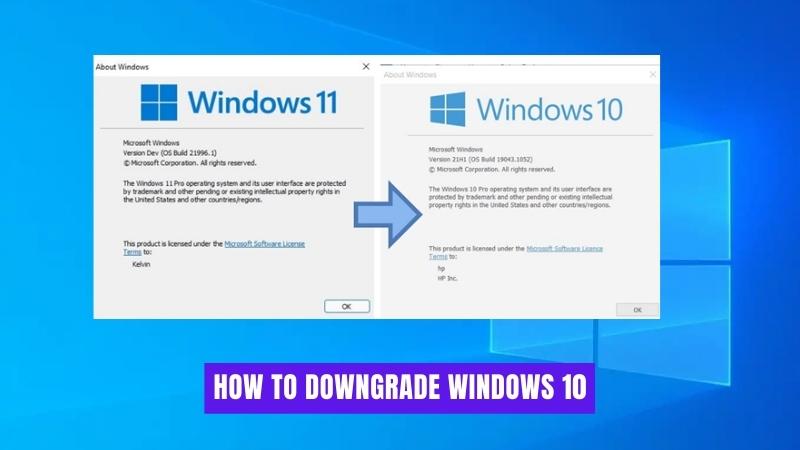 How To Downgrade Windows 10? - keysdirect.us