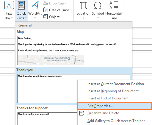 How to Edit Quick Parts in Outlook? - keysdirect.us