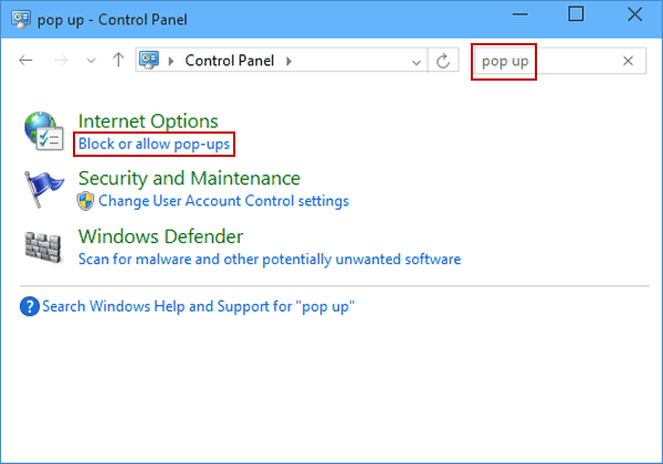 How to Enable Pop Ups on Windows 10? - keysdirect.us