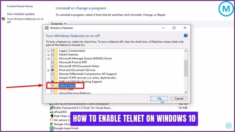 How To Enable Telnet On Windows 10? - keysdirect.us