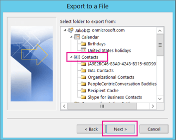 How to Export Contact List From Outlook? - keysdirect.us