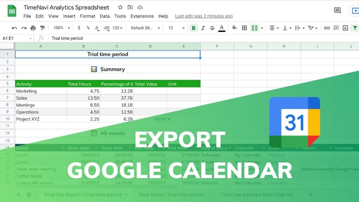 How to Export Google Calendar Into Excel? - keysdirect.us