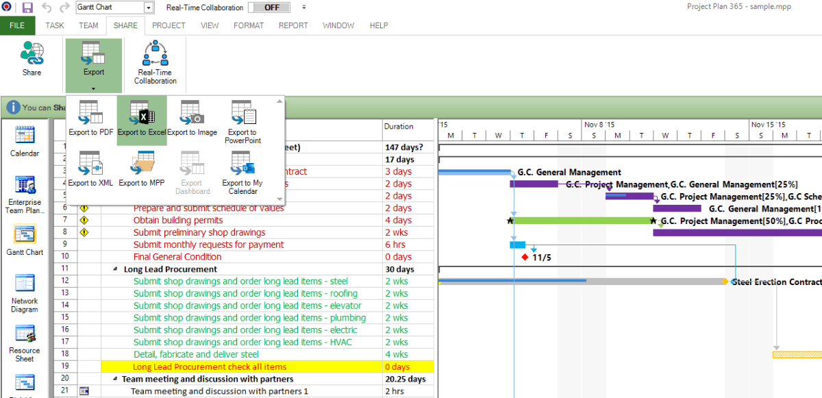 How to Export Ms Project to Excel? - keysdirect.us