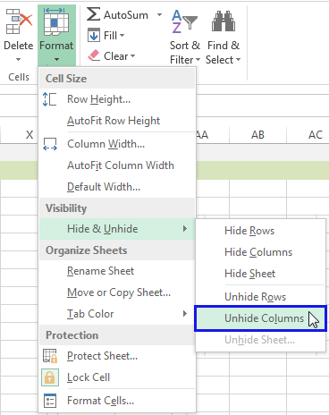 How to Find Hidden Columns in Excel? - keysdirect.us