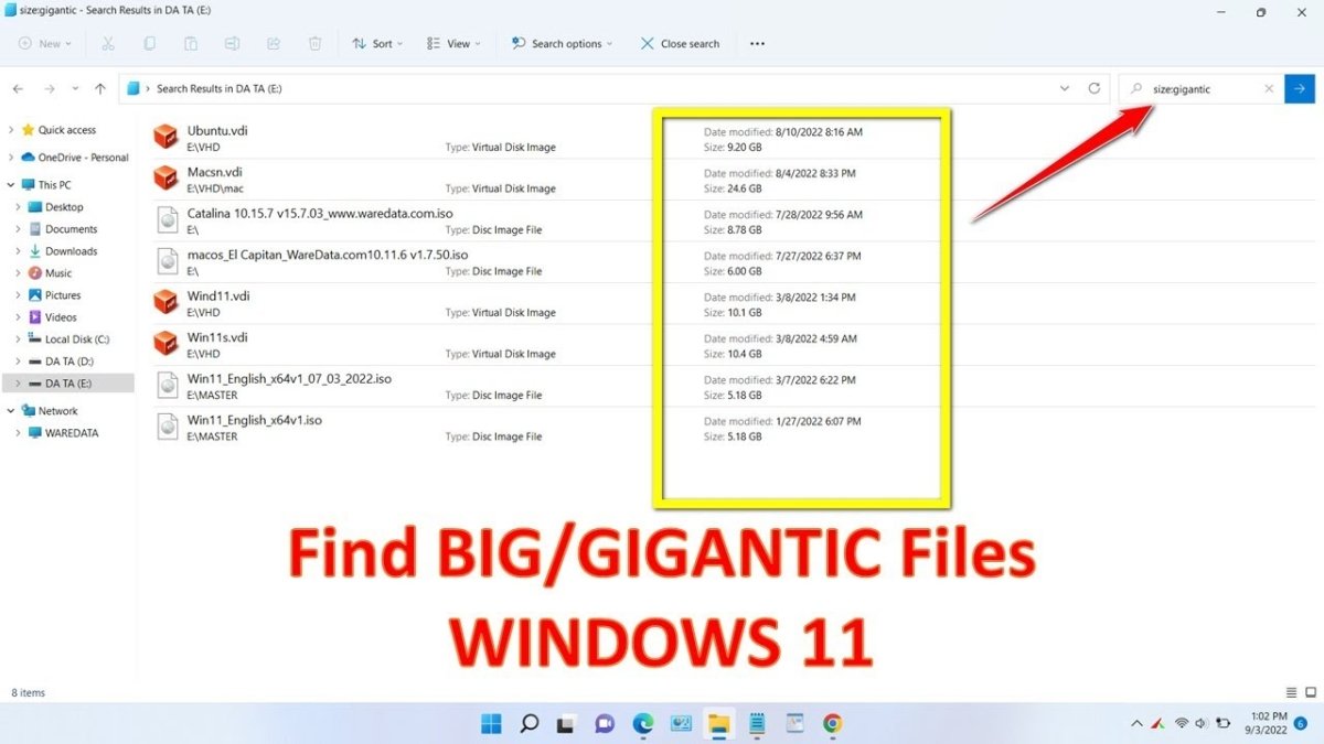 How to Find Large Files on Windows 11 - keysdirect.us