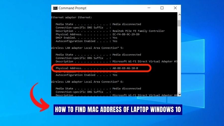 How to Find Mac Address of Laptop Windows 10? - keysdirect.us