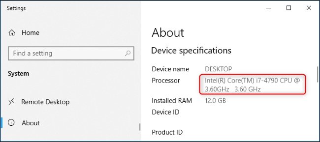 How to Find Out What Processor I Have Windows 10 - keysdirect.us