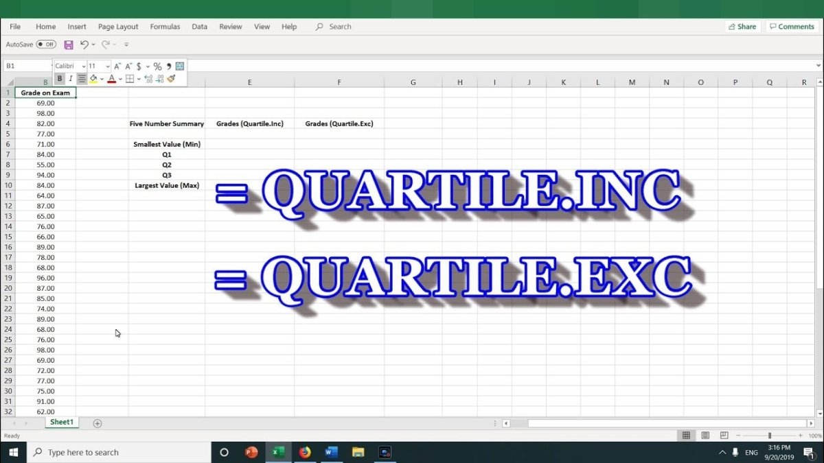 How to Find the First Quartile in Excel? - keysdirect.us