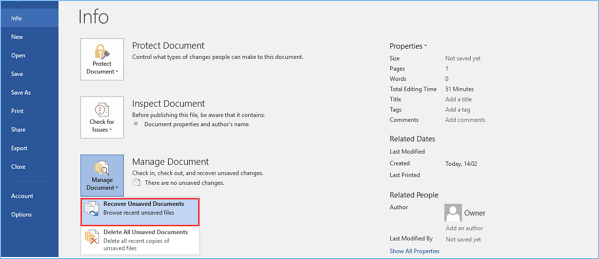 How to Find Unsaved Word Documents Windows 10? - keysdirect.us