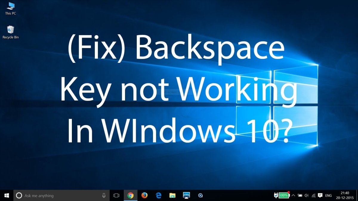 How to Fix Backspace Key on Windows 10? - keysdirect.us