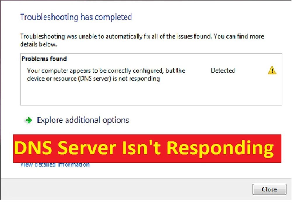 How to Fix Dns Server Not Responding Windows 8? - keysdirect.us