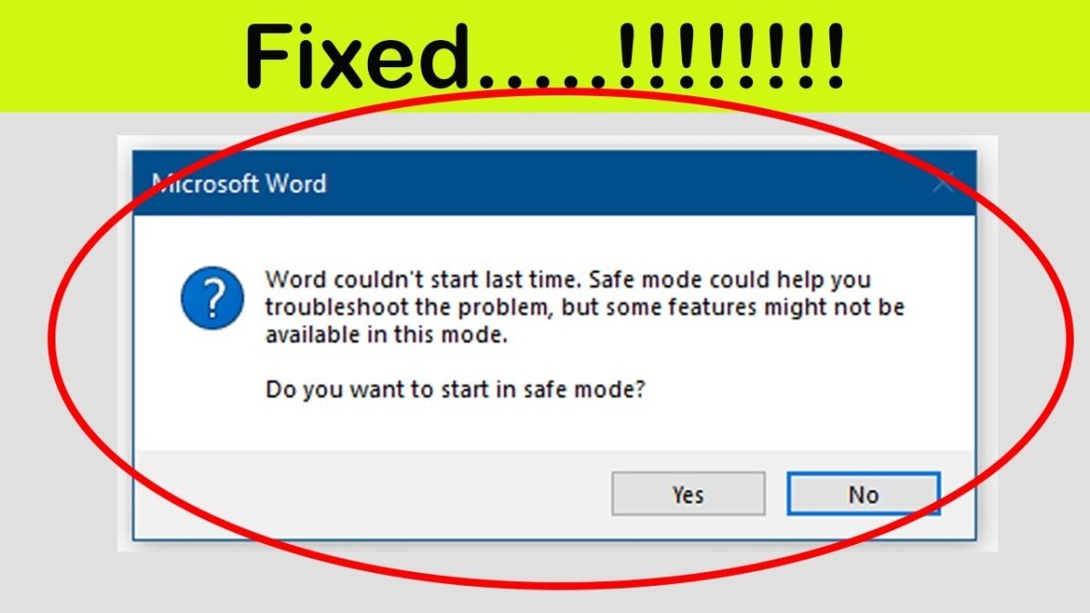 How to Fix Microsoft Word Safe Mode? - keysdirect.us