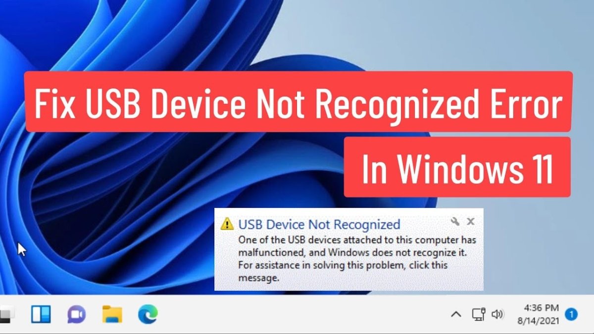 How to Fix Usb Device Not Recognized Windows 11? - keysdirect.us