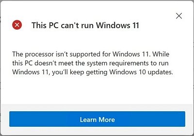 How to Fix Windows 11 Not Supported? - keysdirect.us