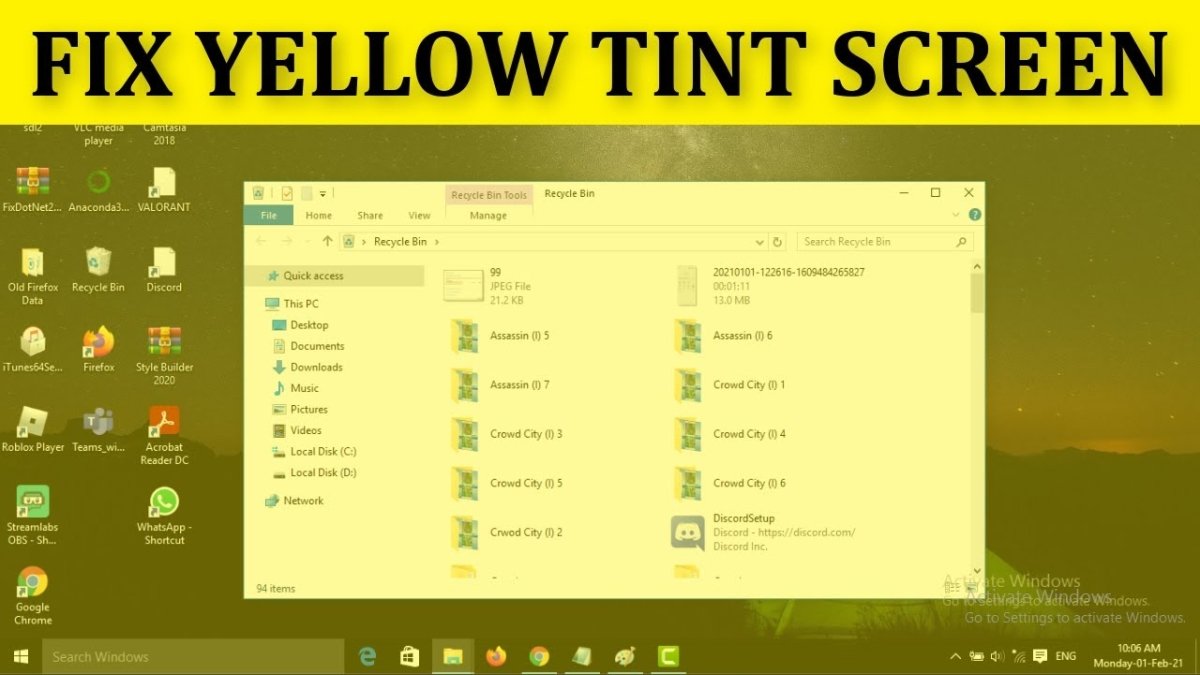 How to Fix Yellow Screen on Windows 10? - keysdirect.us