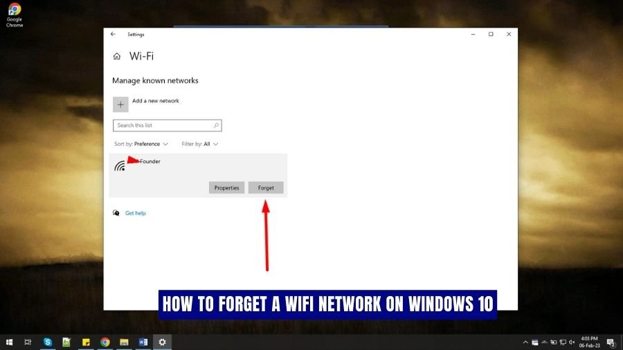 How To Forget A Wifi Network On Windows 10? - keysdirect.us