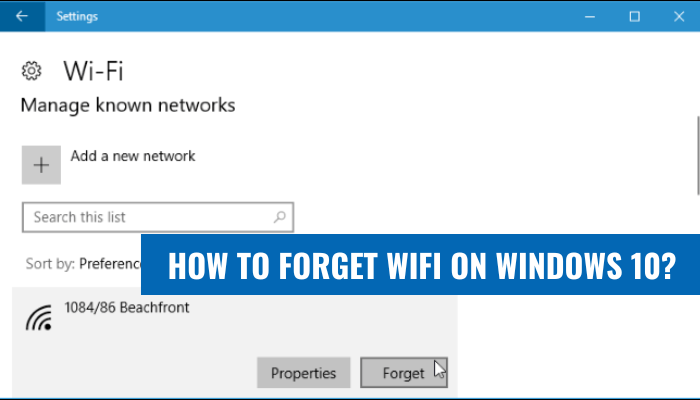 How To Forget Wifi On Windows 10? - keysdirect.us
