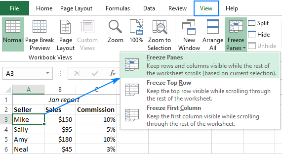 How to Freeze a Pane in Excel? - keysdirect.us