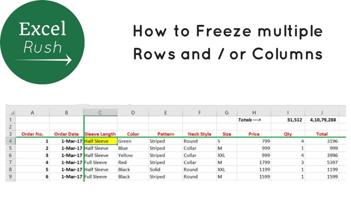 How to Freeze More Than One Row in Excel? - keysdirect.us