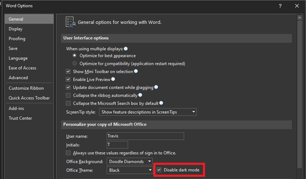 How to Get Microsoft Word Out of Dark Mode? - keysdirect.us
