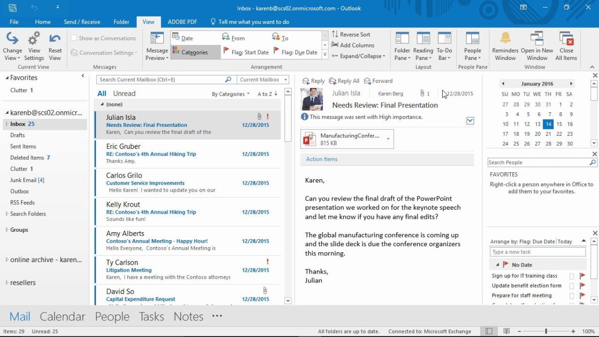 How to Get My Outlook View Back to Normal? - keysdirect.us