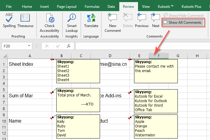 How to Hide All Notes in Excel? - keysdirect.us