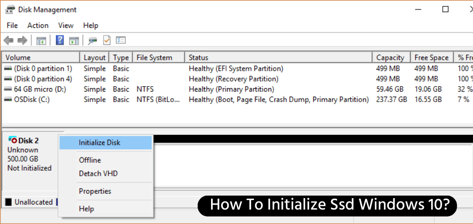How To Initialize Ssd Windows 10? - keysdirect.us