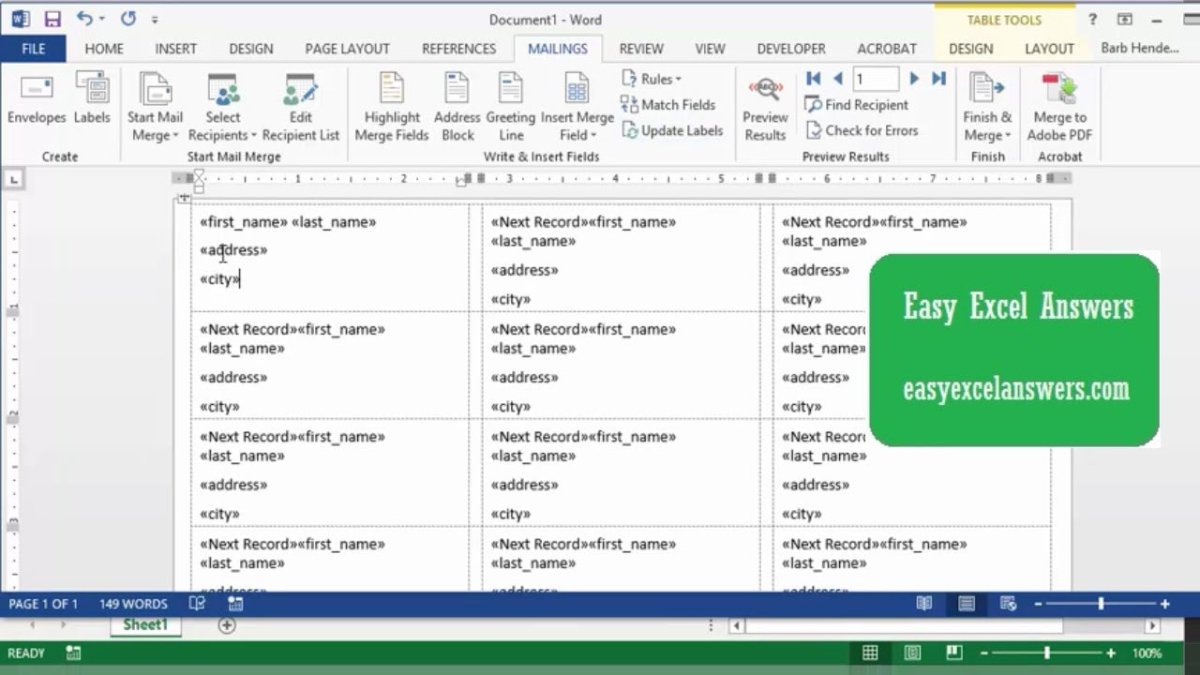 How to Make Address Labels From Excel? - keysdirect.us