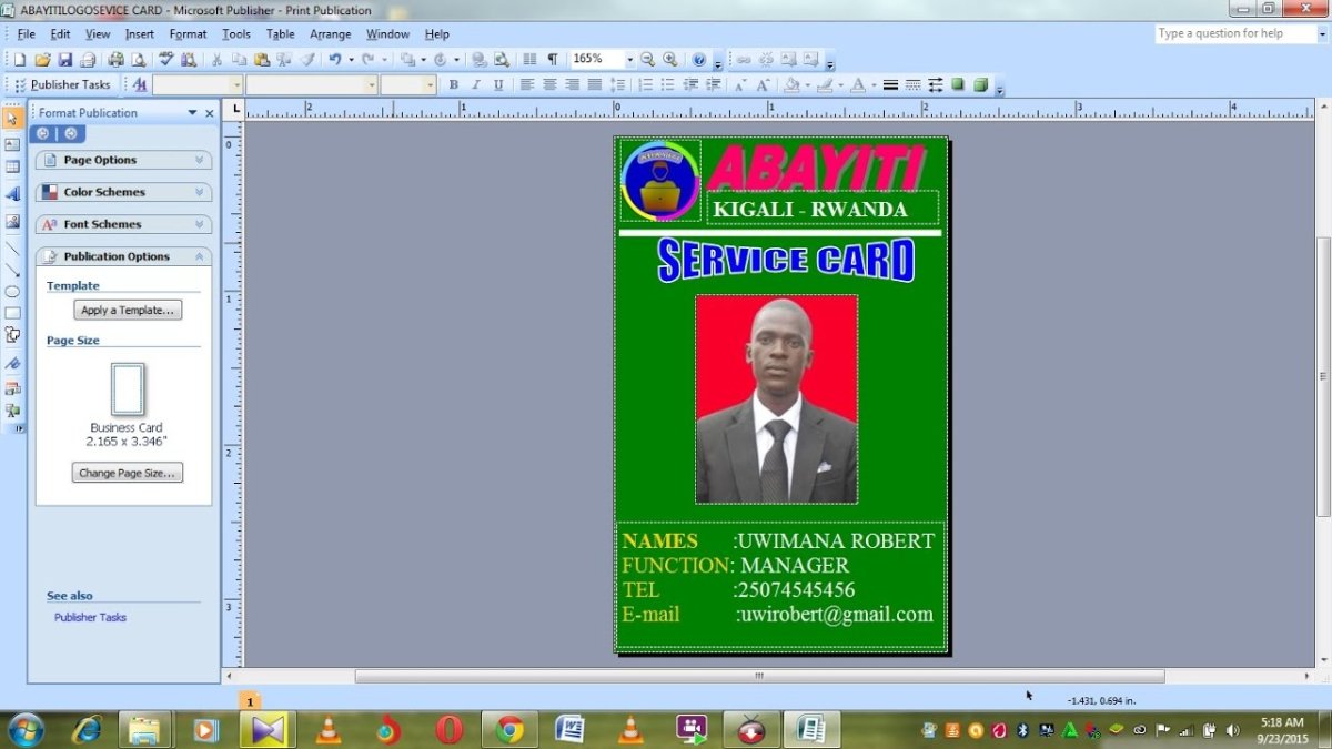 How to Make an Id Card Using Microsoft Publisher? - keysdirect.us