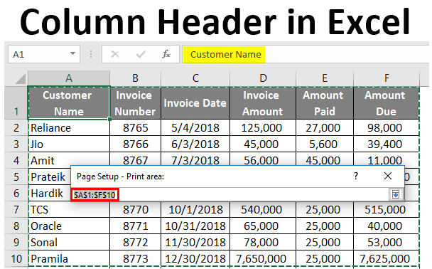 How to Make Column Headings in Excel? - keysdirect.us