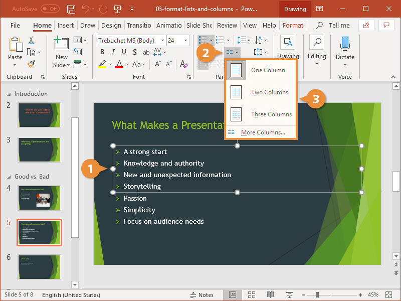 how-to-make-columns-in-powerpoint