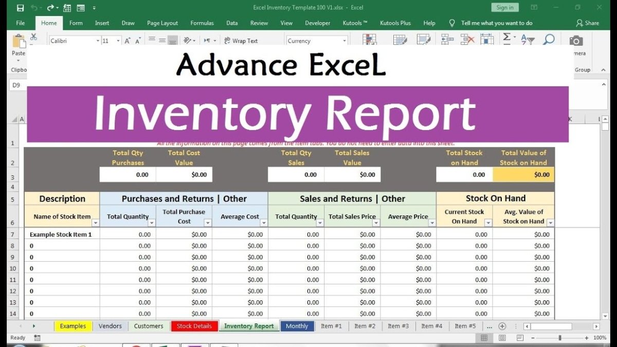 How to Manage Inventory in Excel? - keysdirect.us