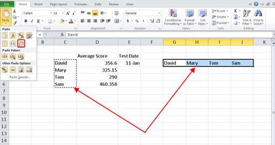 How to Move Data From Row to Column in Excel? - keysdirect.us