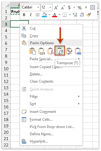 How to Paste Vertically in Excel? - keysdirect.us