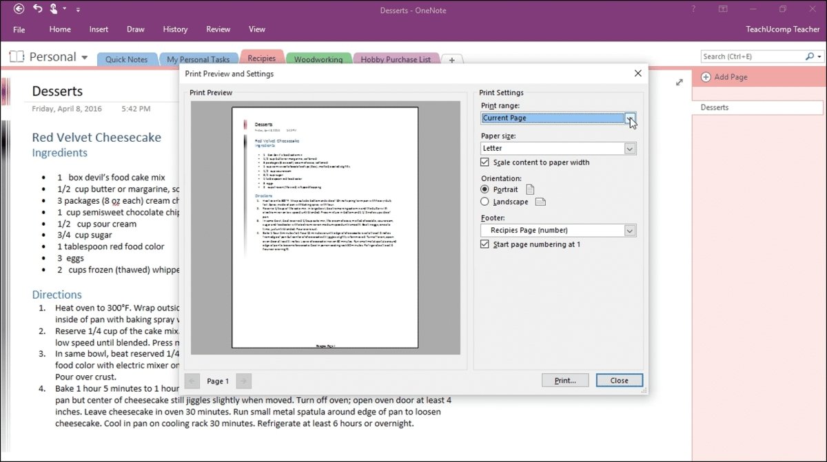 How to Print From Onenote? - keysdirect.us